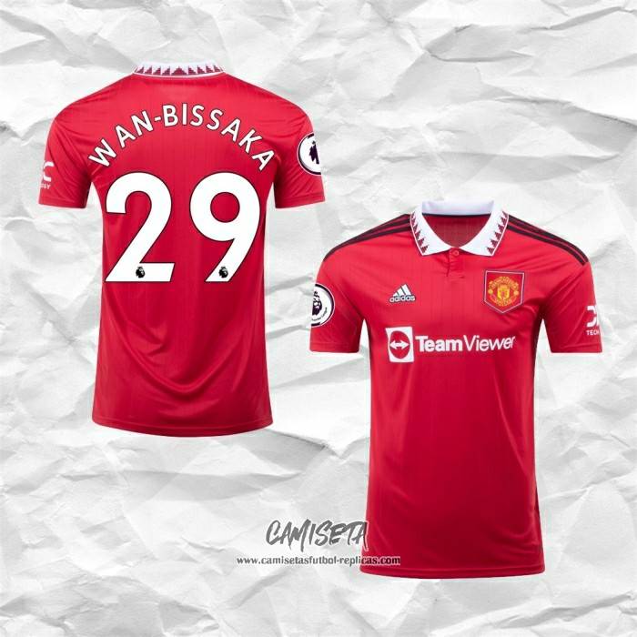 Primera Camiseta Manchester United Jugador Wan-Bissaka 2022-2023
